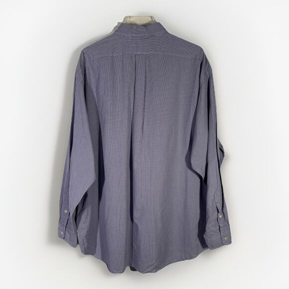 Ralph Lauren Blake Men's XXL Button Front Shirt Purple Check 100% Cotton - Picture 2 of 5